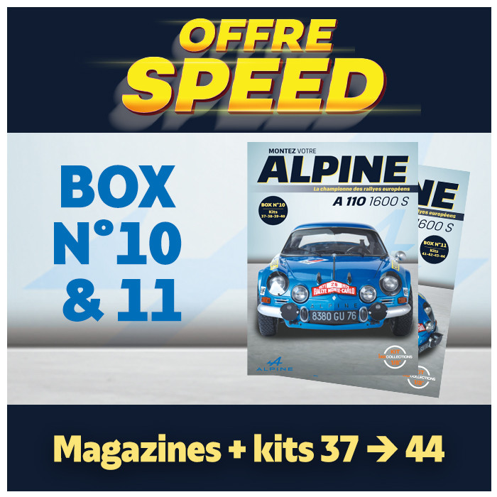 OFFRE SPEED  Alpine A110  Box 10 & 11
