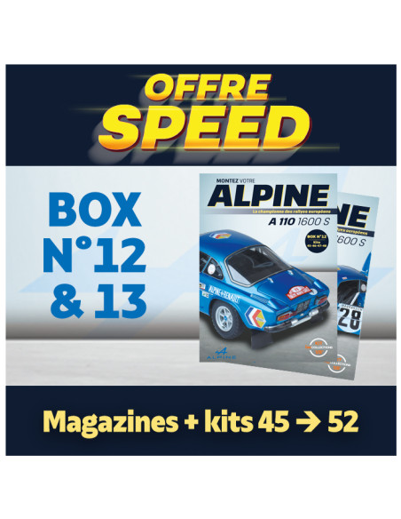OFFRE SPEED  Alpine A110  Box 12 & 13