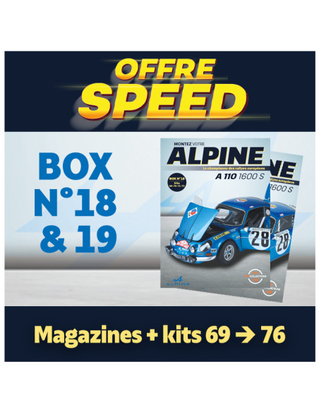 OFFRE SPEED  Alpine A110  Box 18 & 19 - Ixo Collections