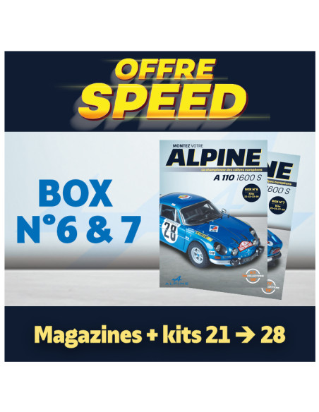 OFFRE SPEED  Alpine A110  Box 6 & 7 IXO COLLECTIONS