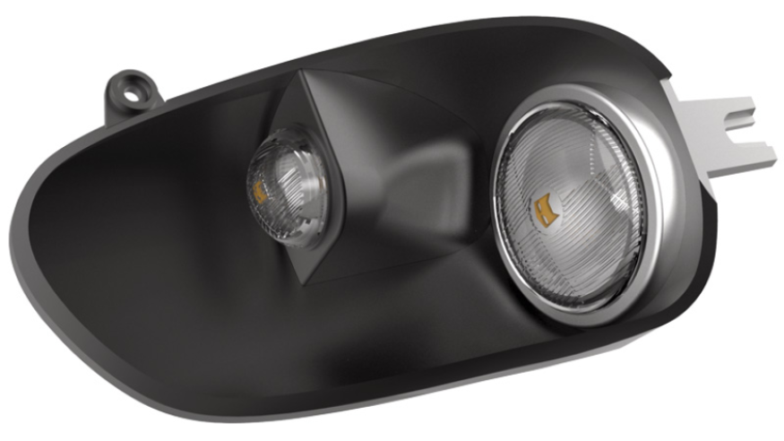 Pre-assembly of the left headlight 
