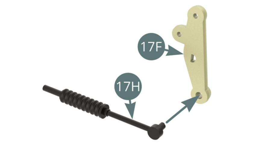 Fit 17H Damper to 17F Rocker.