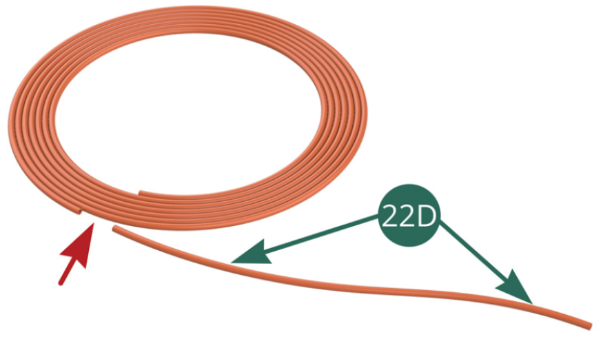 Cut 10 cm ignition wire (first wire) from the Ignition wire roll (22D). 