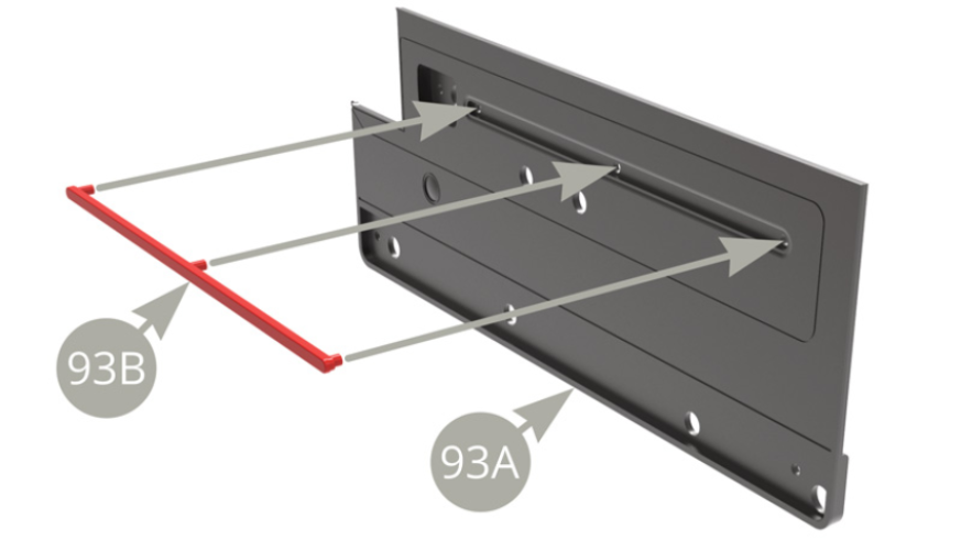 Fit 93B Deco panel trim to 93A Inner deco panel .