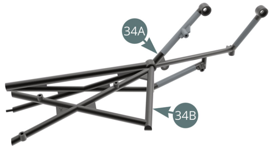 Pre-assembled 34A-34B chassis