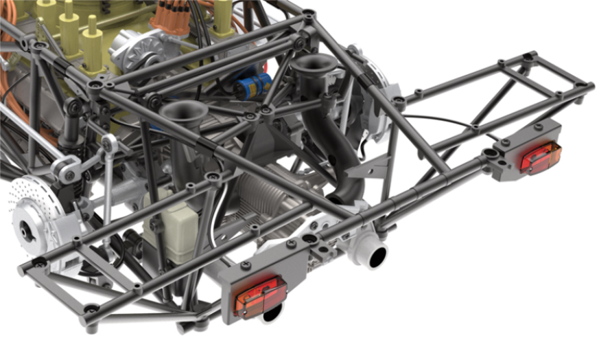 Installation of the upper frame on the main frame completed
