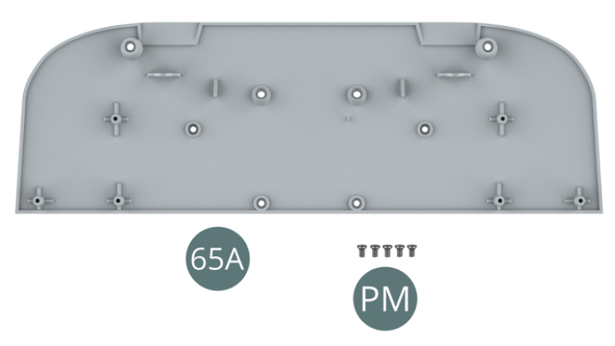 65A Flat front floor PM Screw M 2,0 x 4 mm (x 5)