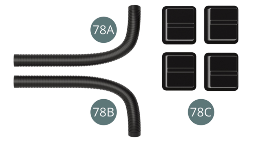 78A Front left brake cooling jacket 78B Front right brake cooling jacket78C Brake Support (x 4) 