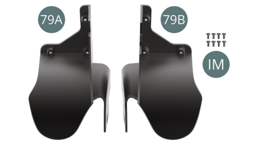 79A Wheel arch, left 79B Wheel arch, right I Screw M 1.7 x 3.5 mm (x 8)
