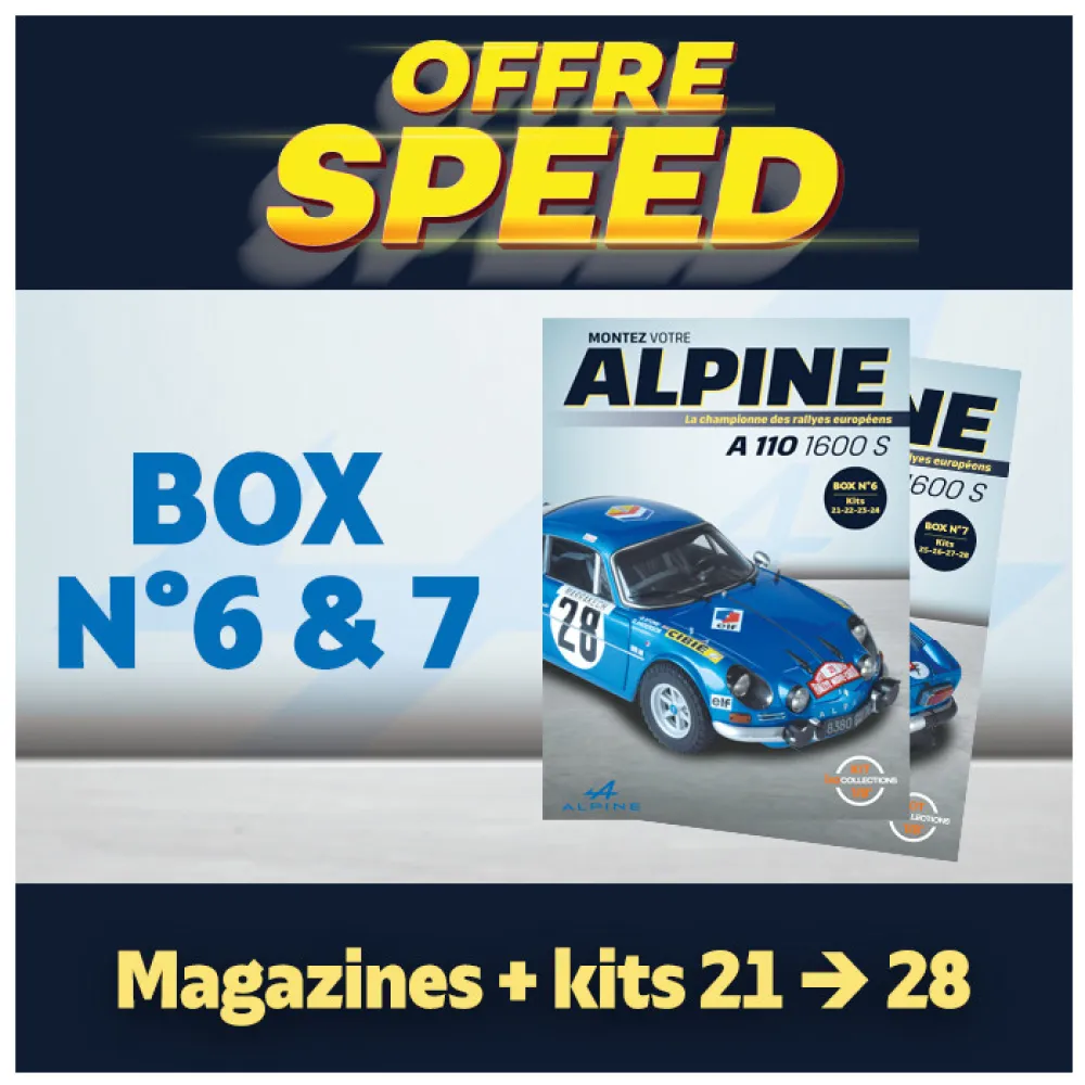 OFFRE SPEED  Alpine A110  Box 6 & 7 IXO COLLECTIONS