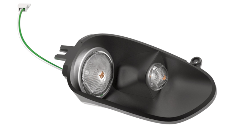The right headlight assembly is completed.