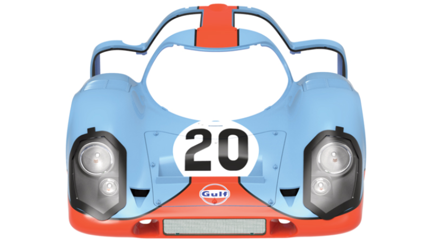 The accessories and decal are applied to the body (the bonnet is temporarily replaced).