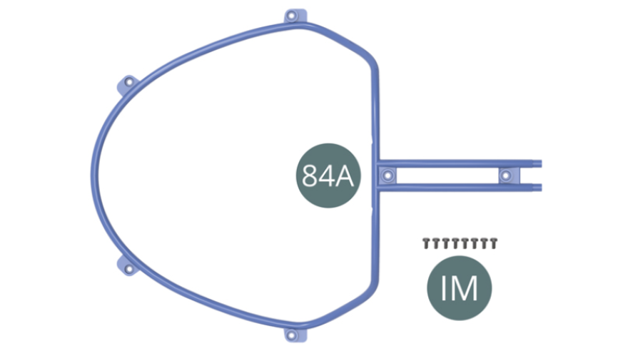 84A Upper roll bar IM Screw M 1.7 x 3.5 mm (x 8)