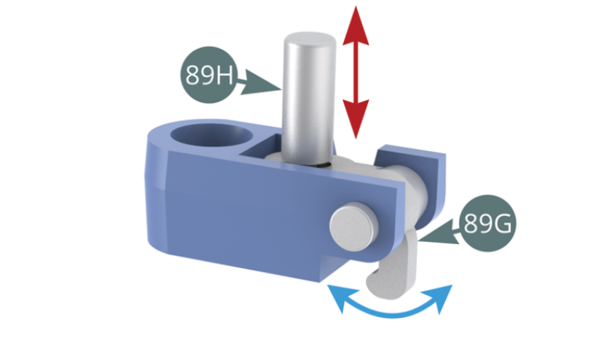 Press the release button (89H) to check that the door latch (89G) swings out. Position the lock assembly (89F) on the rear of the right door (88A) and secure with an IM screw.