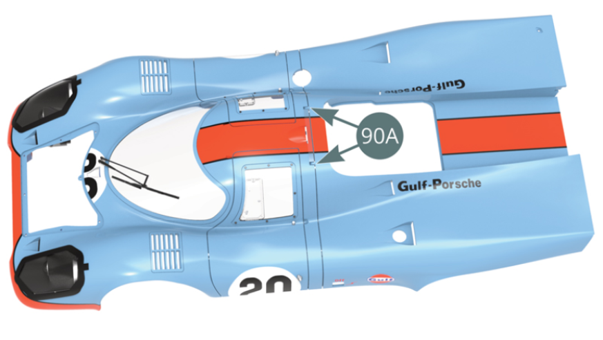 After testing the joint, remove the rear cover (90A) by performing the operation in reverse order (lift it at 45 degrees and then pulling it apart horizontally) for its re-assembly.