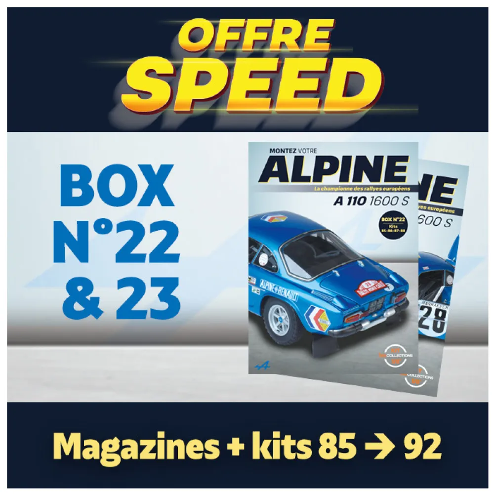 OFFRE SPEED  Alpine A110  Box 22 & 23 - IXO COLLECTIONS