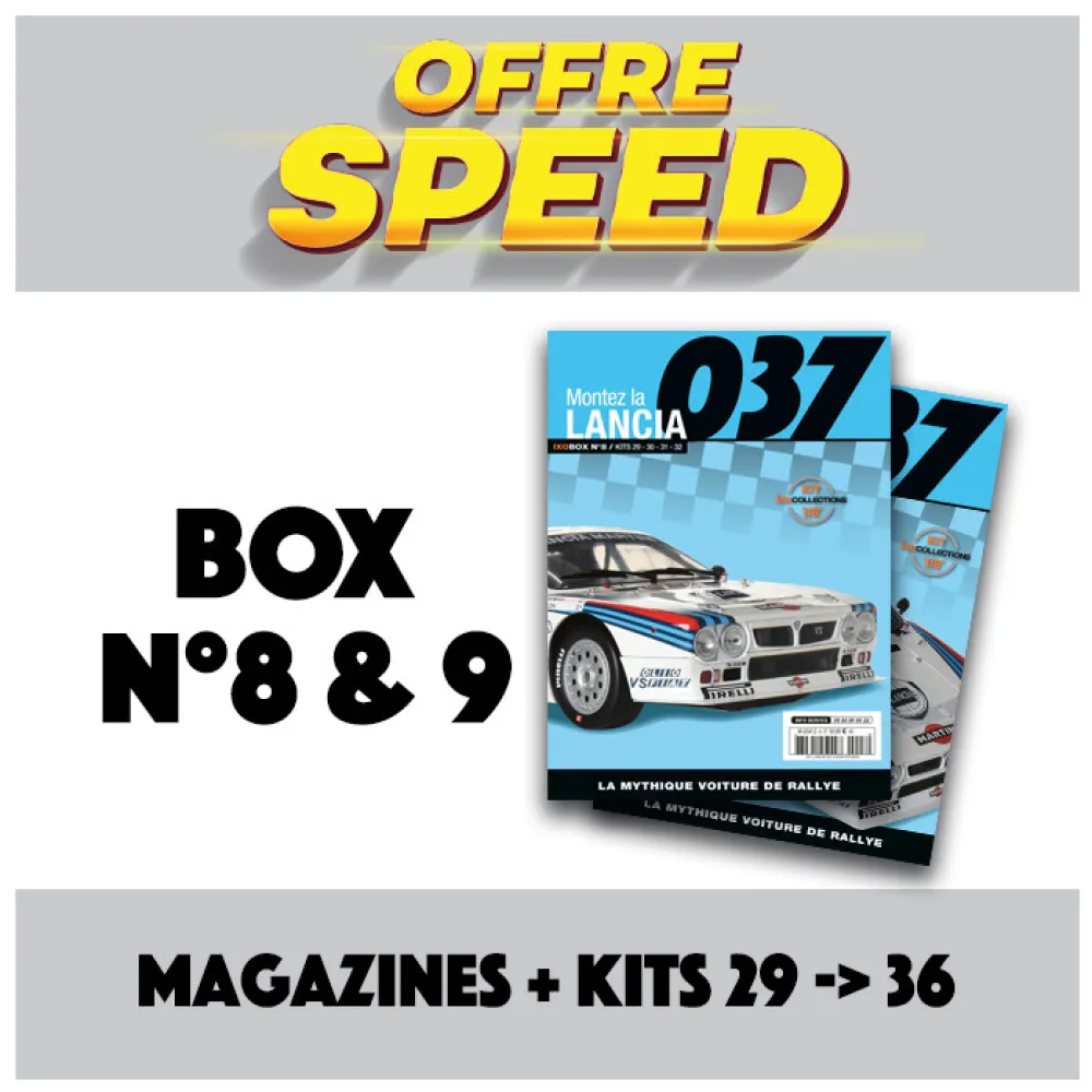 OFFRE SPEED - Lancia 037 BOX 8 & 9 - IXO COLLECTIONS