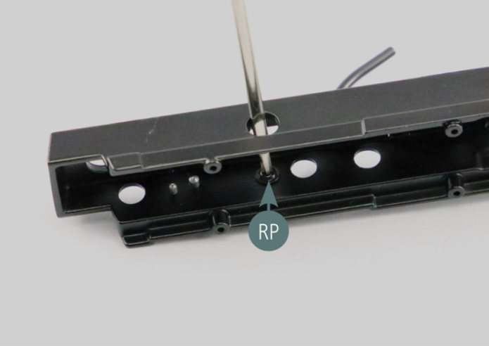 Connect the handbrake lever (70E) to the master cylinder (70F) by using the pin (70G). Position the handbrake lever (70E) and master cylinder (70F) on the side of the central tunnel (69A), then secure the lever (70E) from the inside with an RP screw.