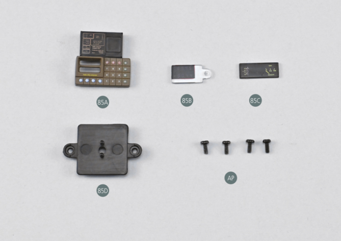 85A On-board computer panel 85B On-board computer indicators 85C Lower central dashboard instruments 