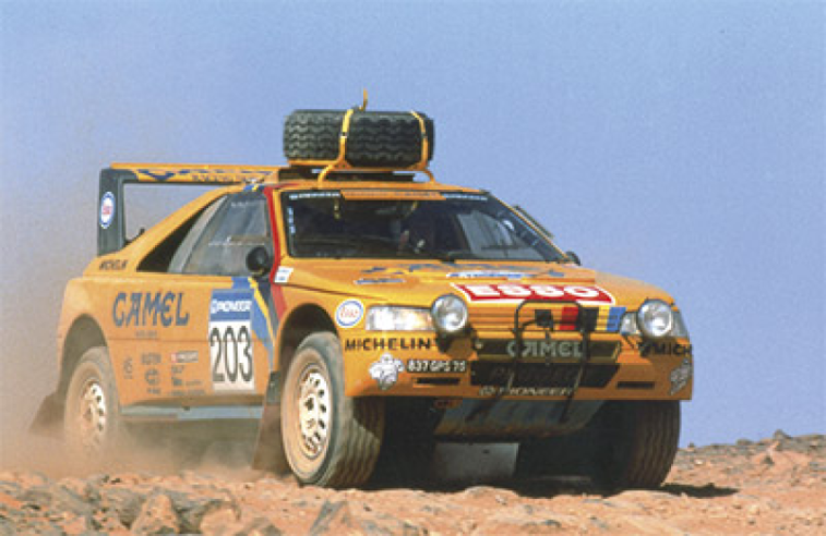 The 405 T16, driven by Ari Vatanen, won the 1990 Paris Dakar, giving Peugeot its fourth consecutive victory in the event.© IXO Collections SAS - Tous droits réservés. Crédits photo © Peugeot