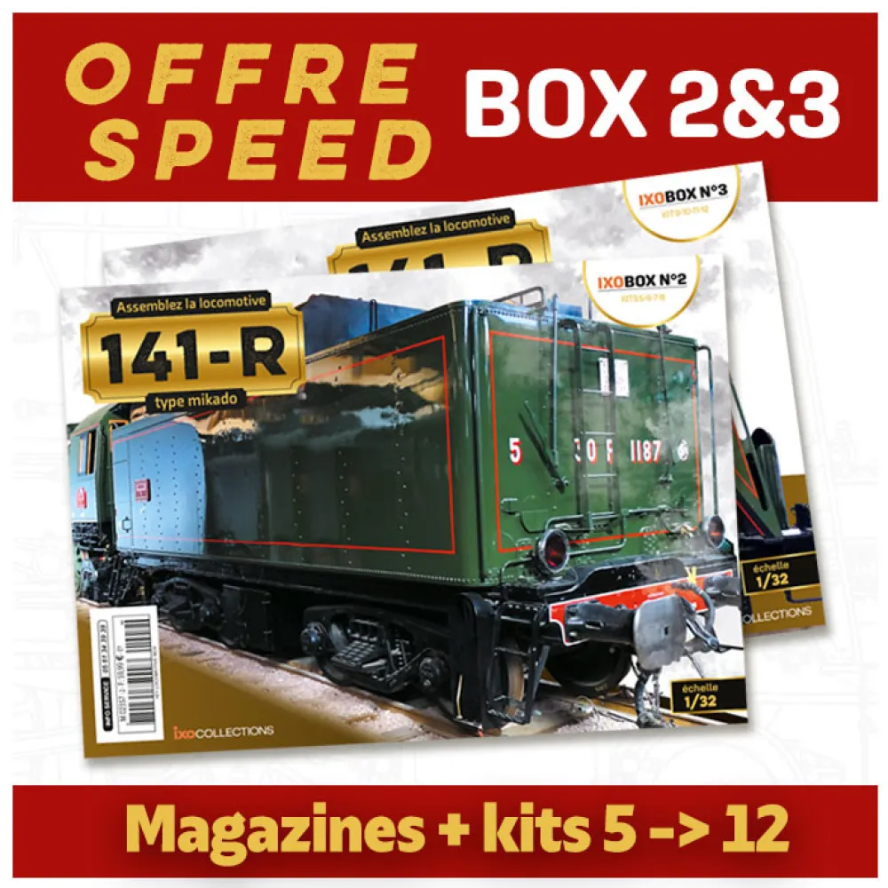 OFFRE SPEED Locomotive 141R - Box 2 & 3 - IXOCOLLECTIONS