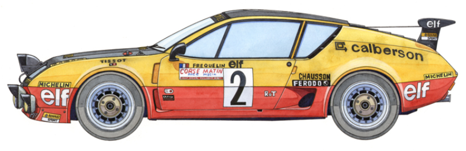 The A 310 V6 entered in Group 5 (Prototypes) by the Renault Sport Calberson team wins the French rally championship with Guy Fréquelin and Jacques Delaval. © IXO Collections SAS - Tous droits réservés. Crédits photo ©  Renault D.R. / Archives et Collections