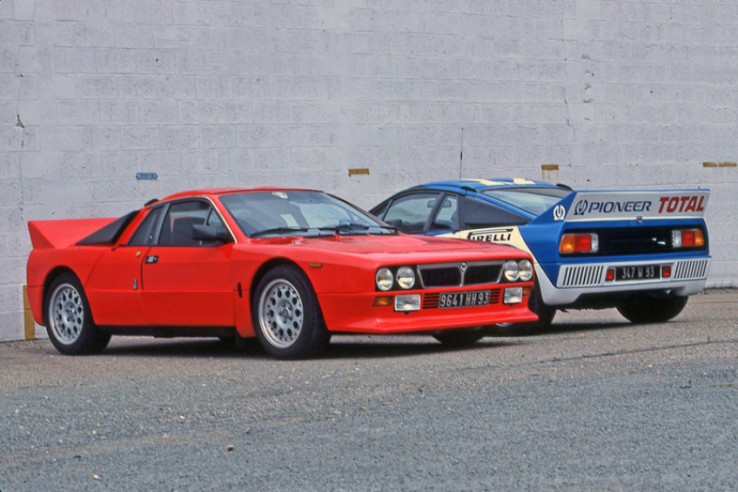 La versione da strada Stradale e la versione da corsa Corsa della Lancia 037 Rally sono molto simili nel design, entrambe firmate da Pininfarina. © IXO Collections SAS - Tous droits réservés. Crédits photo © Lancia D.R.
