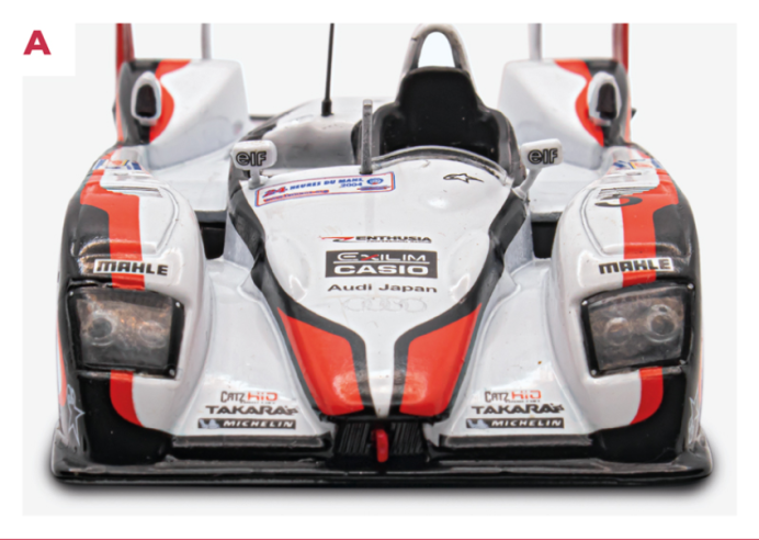 A. The regulations applicable to LMP1 also required extending the front overhang. © IXO Collections SAS - Tous droits réservés. 