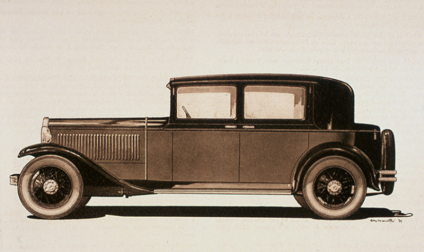 Le carrozzerie di fabbrica delle prime Lancia Astura potevano talvolta essere un po' austere, come questa utilitaria a quattro posti del 1931. © IXO Collections SAS - Tous droits réservés. Crédits photo © © Lancia D.R.