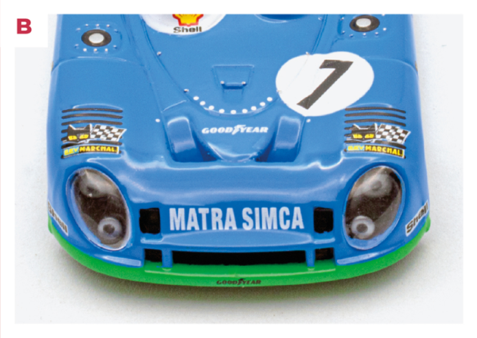 B. At the end of the 1950s, Matra began working with Simca, which became its sponsor. From 1970 onwards, Sports and Formula 1 cars competed both under the Matra and Simca brands. © IXO Collections SAS - Tous droits réservés. 