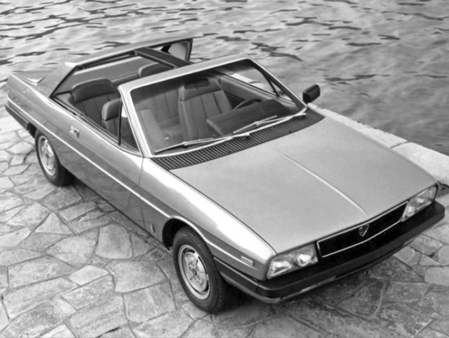 En el Salón del Automóvil de Ginebra de 1978, el carrocero Pininfarina presentaba un prototipo Spider con techo extraíble de tipo «T-roof». © IXO Collections SAS - Tous droits réservés. Crédits photo © Lancia D.R.