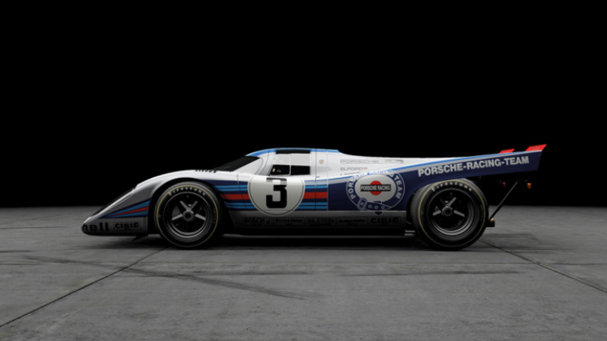 O carro com que Elford e Larrousse venceram as 12 Horas de Sebring de 1971 está preservado no Museu Porsche em Estugarda. © IXO Collections SAS - Tous droits réservés. 