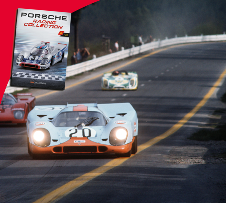 Porsche Racing archive box, 1978 Volkswagen T2 Rally Safari, 1980 Porsche 911 SC GR4 Service Car Monte-Carlo and Porsche-Gulf transporter truck.Add these legendary models to your collection!