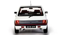 Rediscover the elegance of the Peugeot 205 GTI in its white livery