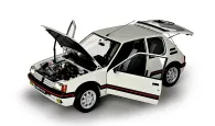 Rediscover the elegance of the Peugeot 205 GTI in its white livery