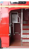 Assemble the famous red double-decker bus, a timeless symbol of London