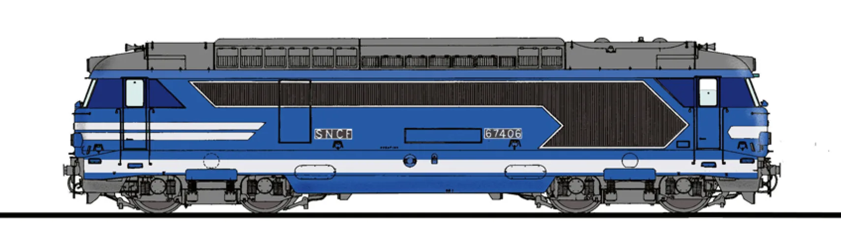 A discreta e eficiente BB-67400 pôs fim à tração a vapor em França durante a década de 1970 e substituiu a 141-R nos restantes comboios regionais de passageiros. © IXO Collections SAS - Tous droits réservés. Crédits photo ©&nbsp;Collection Trainsconsultant-Lamming