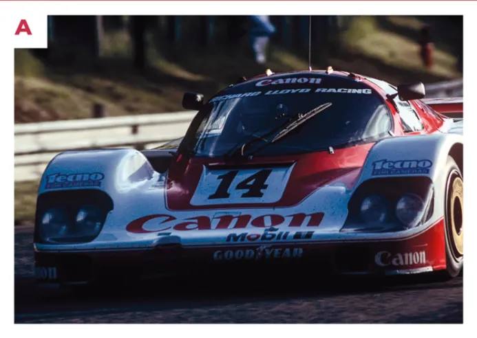 A. The Porsche 956 driven by Richard Lloyd's team retained its number 14 in almost every race it competed in between 1983 and 1985, except at the Norisring in July 1983, where it was assigned number 21.© IXO Collections SAS - Tous droits réservés.&nbsp;