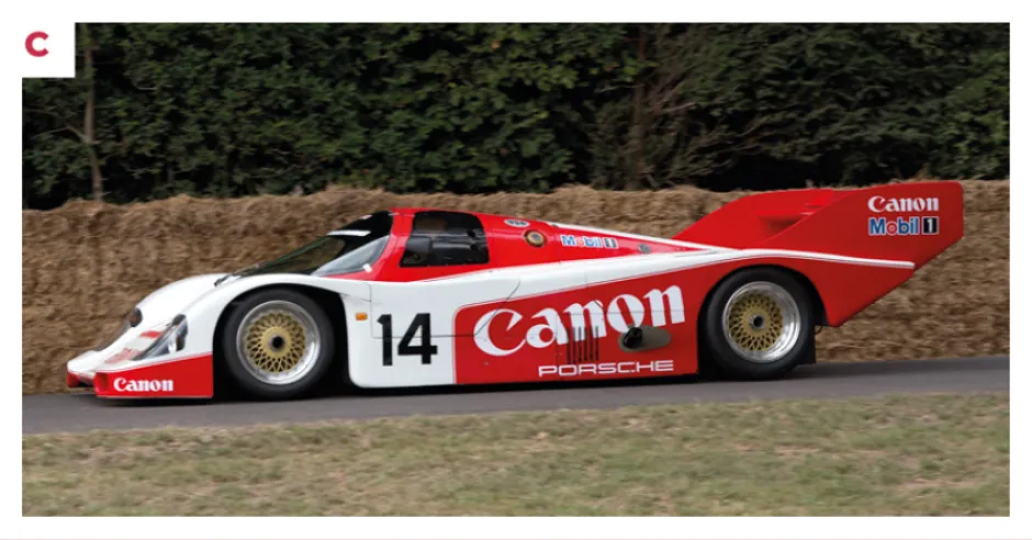 C. Restored in 1990, the 956 GTi would subsequently appear in historic car races.© IXO Collections SAS - Tous droits réservés.&nbsp;