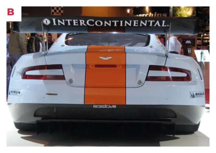 B. Le grand aileron arrière s’étend jusqu’aux limites de la carrosserie. © IXO Collections SAS - Tous droits réservés.
