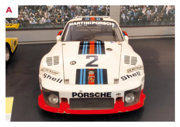 A. The nose of the 935, with its headlights integrated into the lower section, increased the car's speed while improving aerodynamic penetration.© IXO Collections SAS - Tous droits réservés.