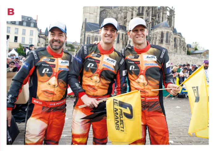 B. Das Team Project 1 in den Jahren 2018–2019: von links nach rechts Egidio Perfetti, Patrick Lindsey und Jörg Bergmeister.© IXO Collections SAS - Tous droits réservés.