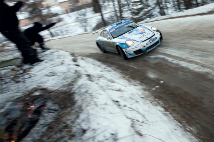 Romain Dumas' first victory in the 2017 R-GT Cup came at the Monte Carlo Rally. For this event, his co-driver was Frenchman Gilles de Turckheim.© IXO Collections SAS - Tous droits réservés. 