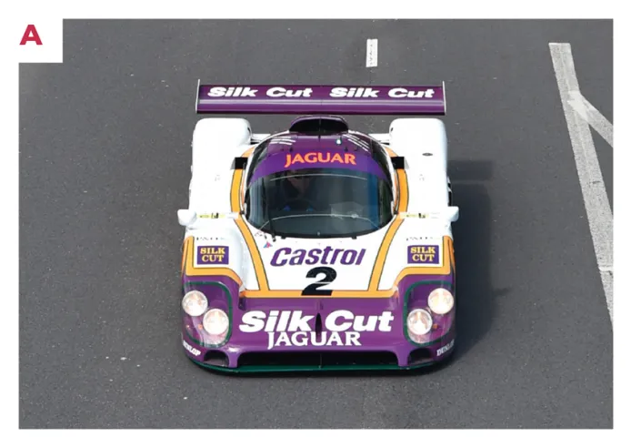 A. Der XJR-9 Nr. 2, Sieger in Le Mans 1988, wurde sofort aus dem Wettbewerb genommen und in das Jaguar Heritage Museum aufgenommen.© IXO Collections SAS - Tous droits réservés. 
