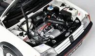 Rediscover the elegance of the Peugeot 205 GTI in its white livery
