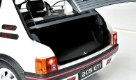 Rediscover the elegance of the Peugeot 205 GTI in its white livery